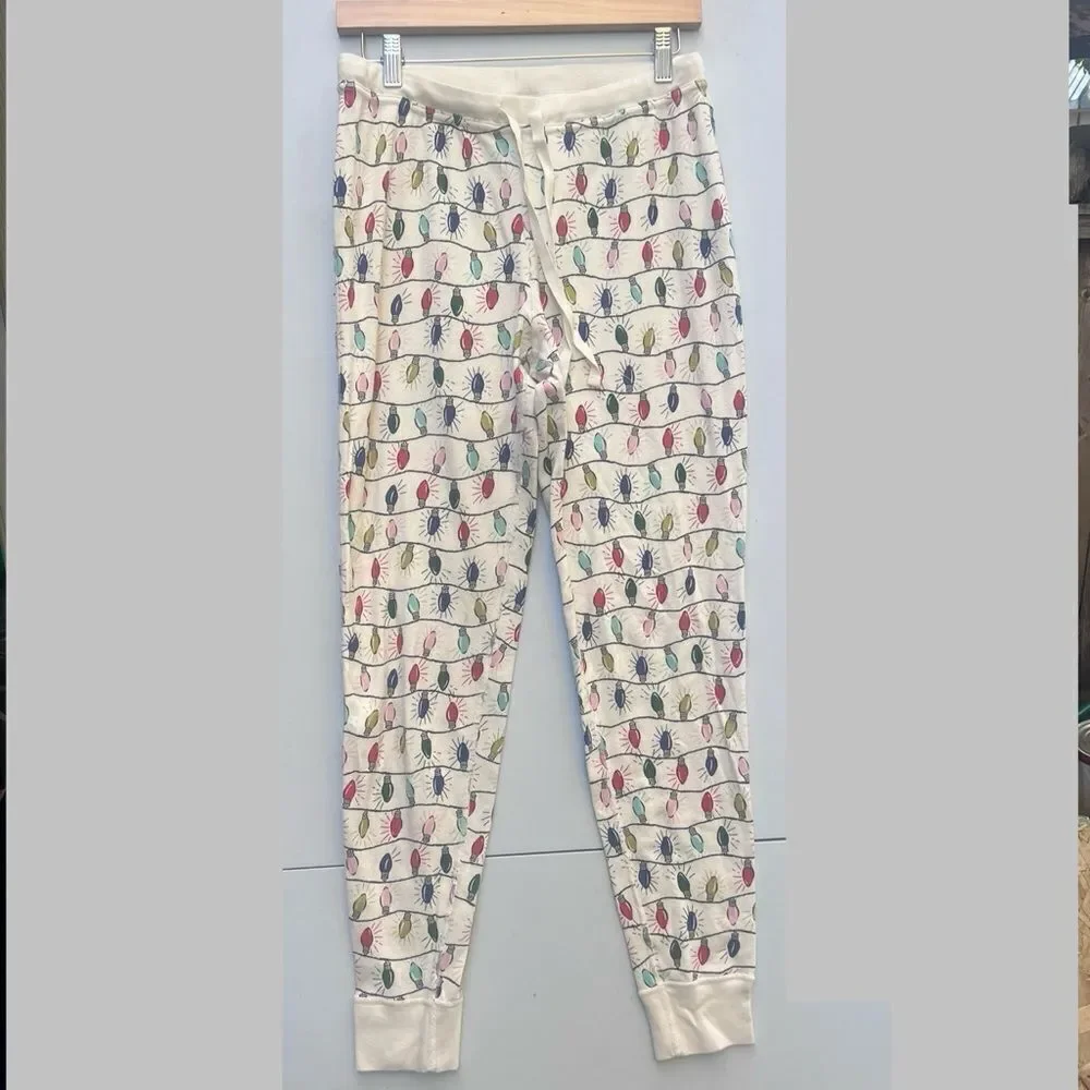 Hanna Anderson Adult Holiday Long John Pajama Pants size M